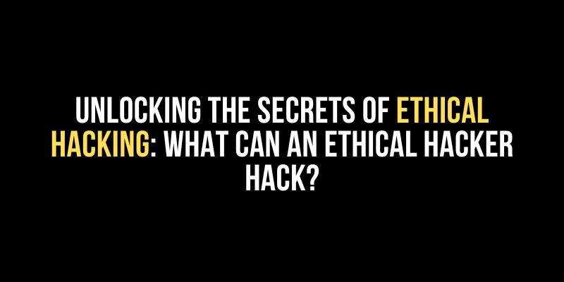 Ethical Hacking Course in Chennai